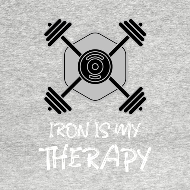 IRON IS MY THERAPY by Style-Threads